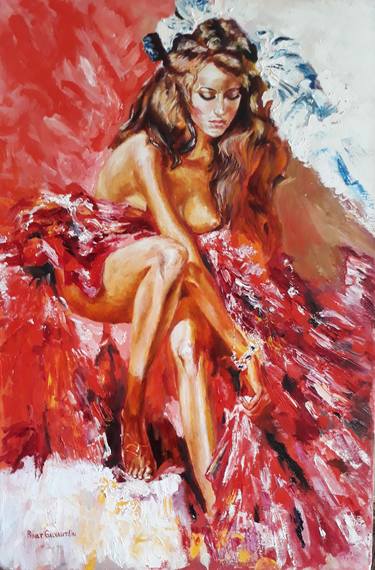 Original Impressionism Nude Paintings by Rinat Galyautdinov