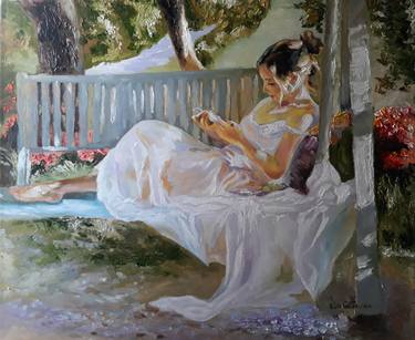 Original Impressionism Women Paintings by Rinat Galyautdinov