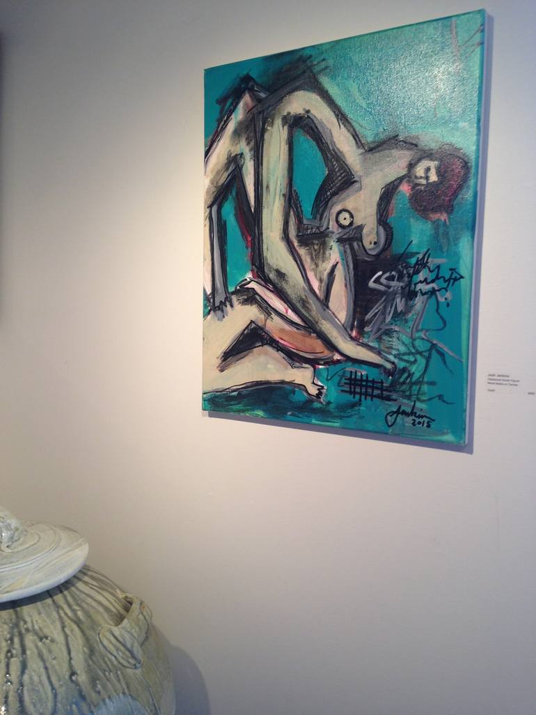 Original Expressionism Women Painting by Joshua Jenkins