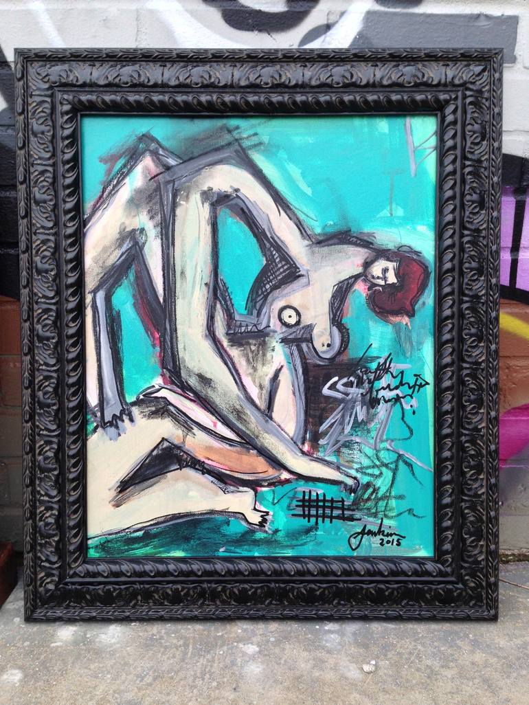 Original Expressionism Women Painting by Joshua Jenkins