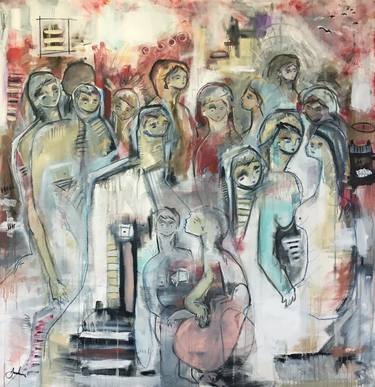 Original Expressionism People Paintings by Joshua Jenkins