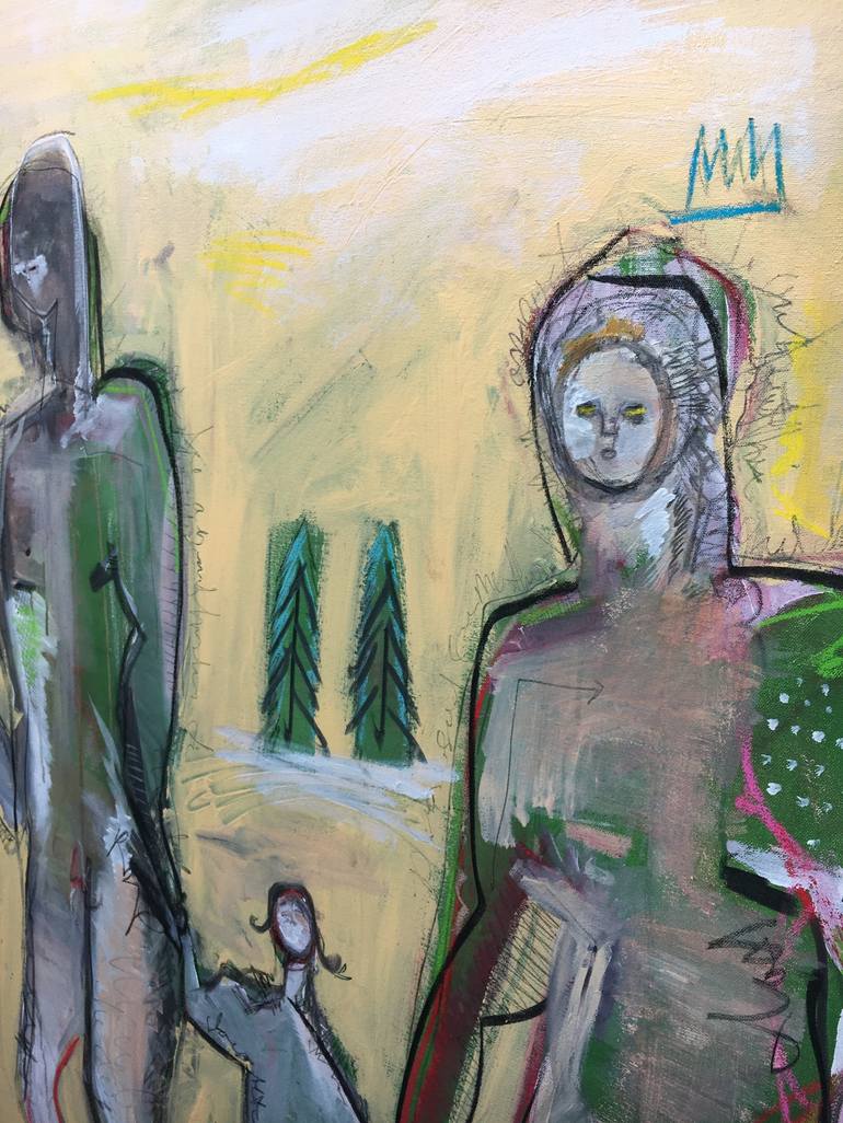 Original Expressionism People Painting by Joshua Jenkins