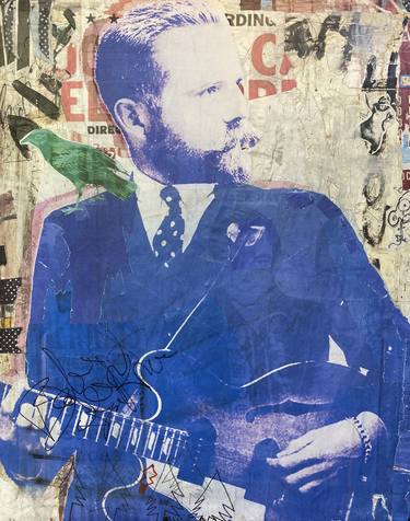 Original Street Art Music Collage by Joshua Jenkins