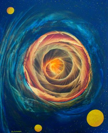 Print of Expressionism Outer Space Paintings by Lonnie Pelletier