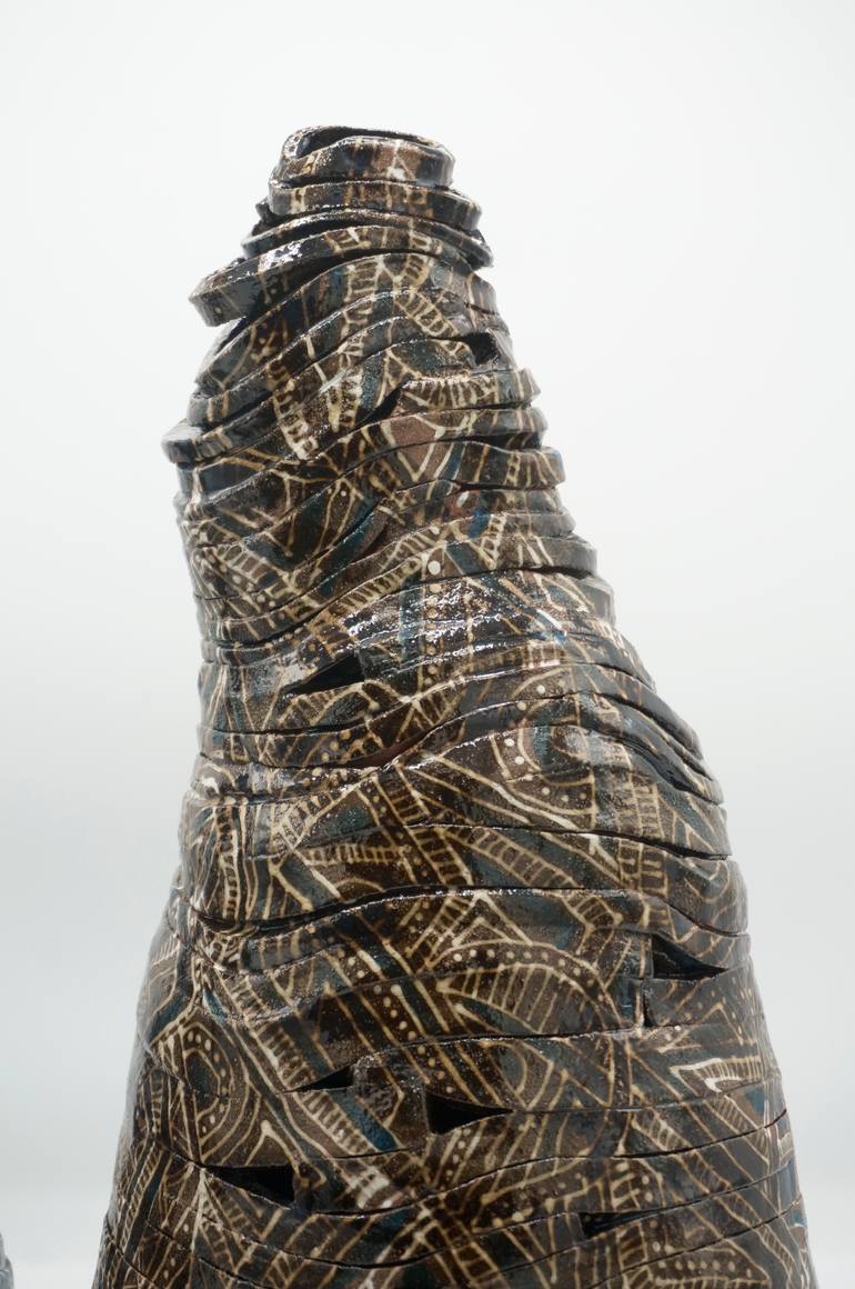 Original Modernism Patterns Sculpture by Malene Barnett