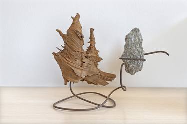 A piece of the cloud kingdom - Pine decorative sculpture thumb