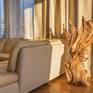 I offer biger pine decorative sculpture humidity stabilized, manually cleaned, suitable especially to the Interior without surface treatment (it is not necessary and may not be suitable) only with the basic cut. Wood (root of the pine) was lying in the ground 10 to 20 years, which has created a unique structure and shape. Sculpture issued a beautiful pine-resinous scent, and certainly can be an original complement to the modern interiors.