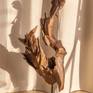 I offer decorative acacia sculpture on the black steel stand, humidity stabilized, manually cleaned, suitable especially to the Interior with surface treatment (matt). The long time and weathering caused on the wood a unique structure and shape. Sculpture can be an original complement to the modern interiors.