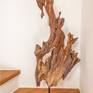 I offer decorative acacia sculpture on the black steel stand, humidity stabilized, manually cleaned, suitable especially to the Interior with surface treatment (matt). The long time and weathering caused on the wood a unique structure and shape. Sculpture can be an original complement to the modern interiors.