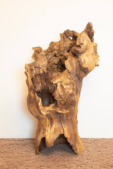 Oak decorative sculpture - "Open chest of an oak " thumb