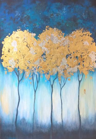 Original Tree Painting by Ekaterina Tokareva