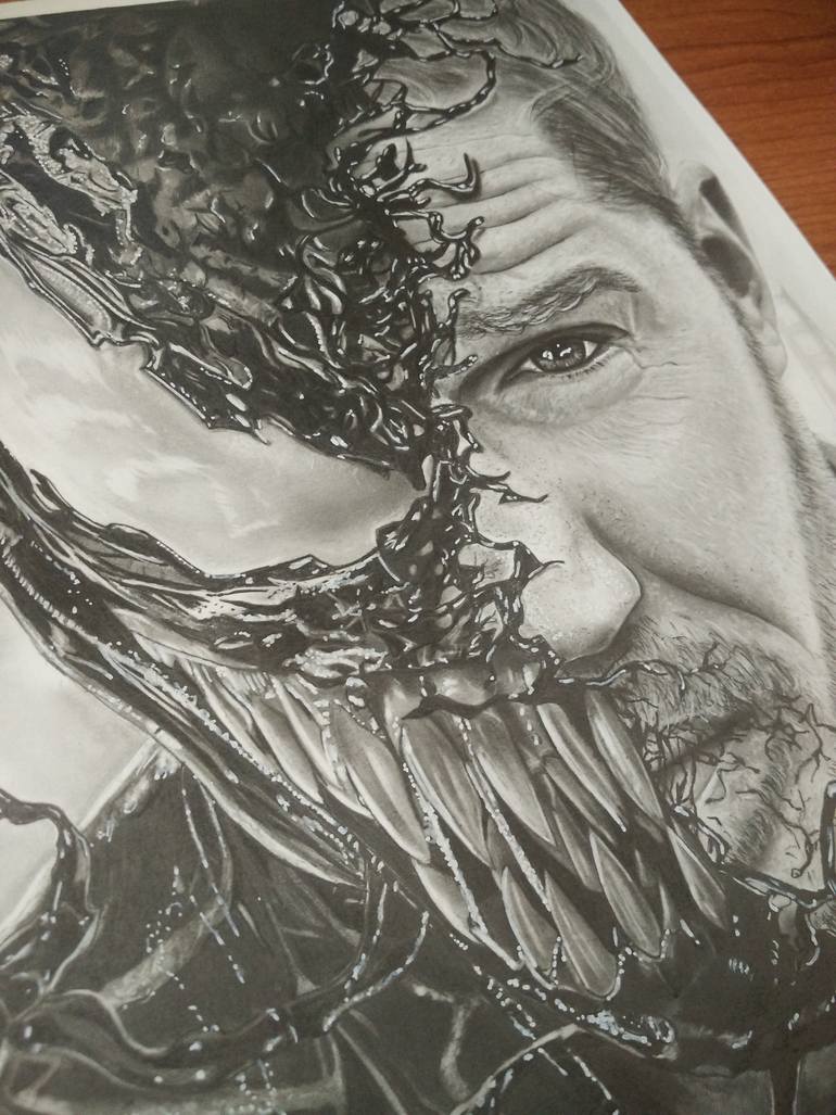 Original Photorealism People Drawing by Jose Maria Martinez Garcia