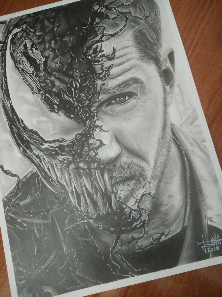 Original Photorealism People Drawing by Jose Maria Martinez Garcia