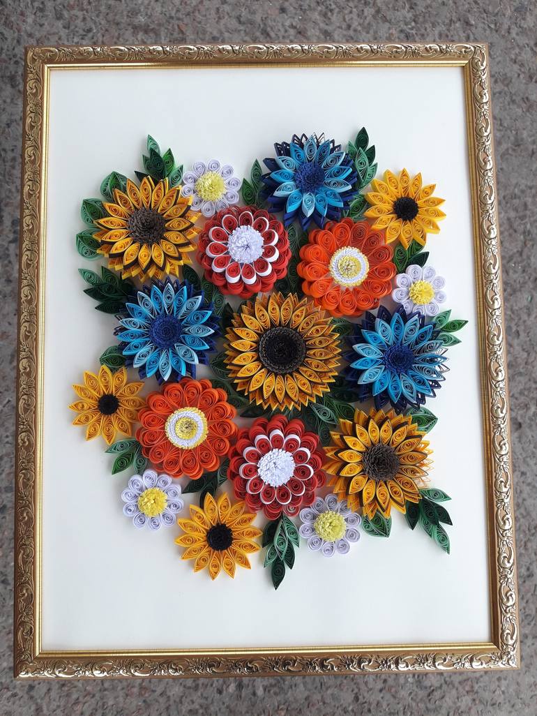 Quilling Flowers - Print