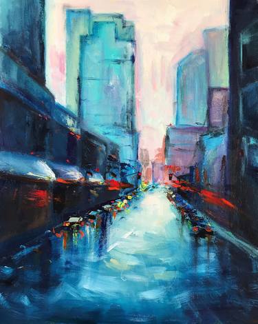 Print of Expressionism Cities Paintings by Anna Bondie