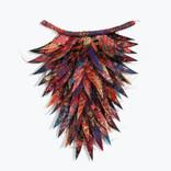 RED FEATHER TRIANGLE 2 by Deborah Kruger