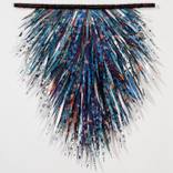 BLUE FEATHER TRIANGLE 1 by Deborah Kruger
