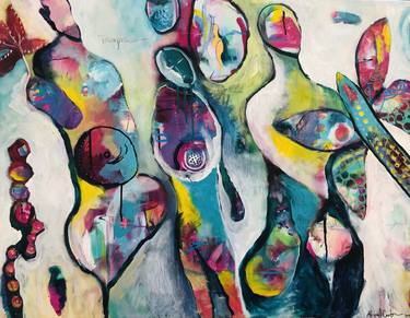 Original Abstract Expressionism Abstract Paintings by Abigail Carter