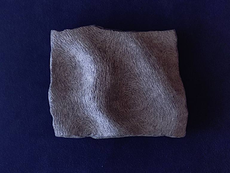 Original Abstract Sculpture by A Kei Nakamura | Abstract Expressionism Art on Stone | The Starry Night
