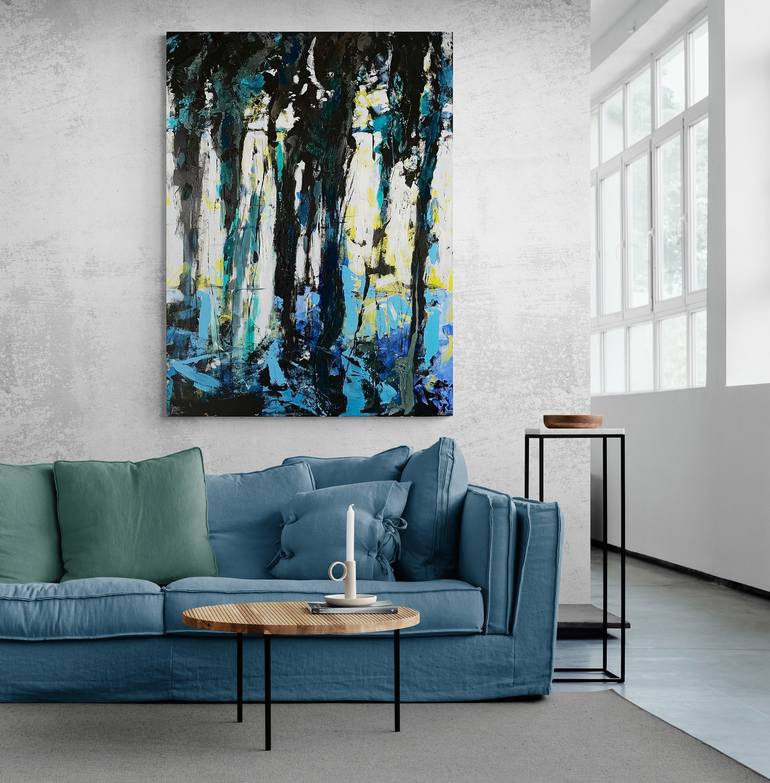 Original Abstract Painting by Hanna Woznica-Gierlasinska