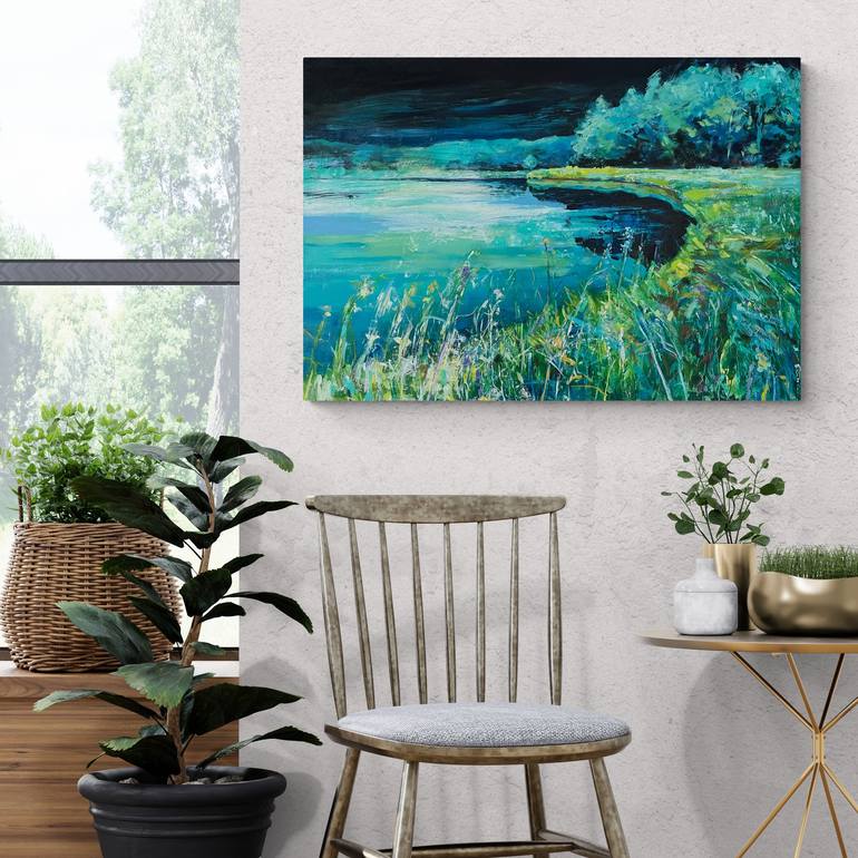 Original Contemporary Landscape Painting by Hanna Woznica-Gierlasinska