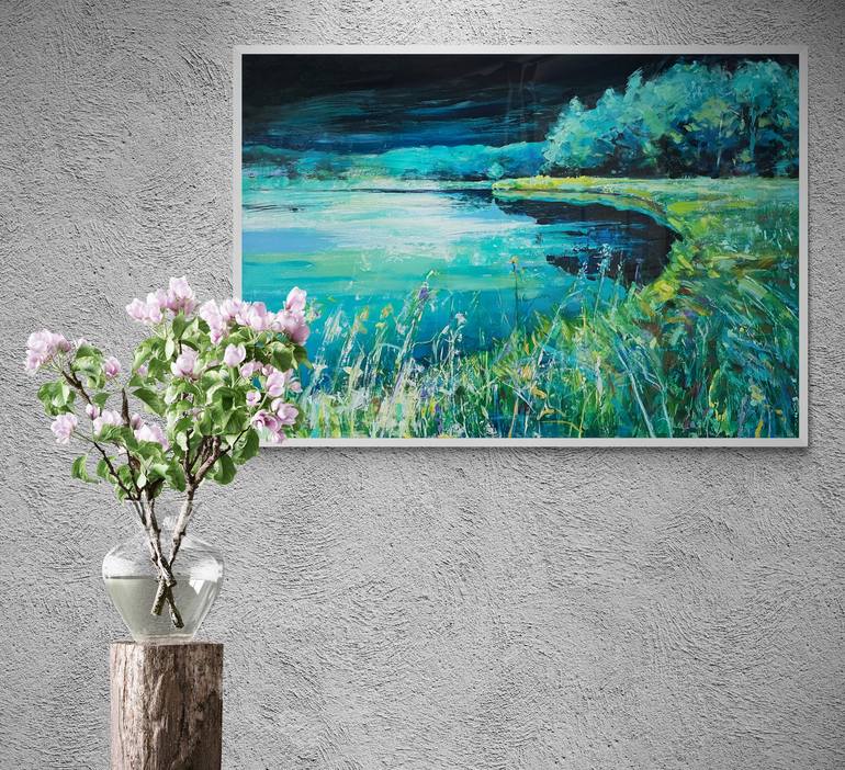 Original Contemporary Landscape Painting by Hanna Woznica-Gierlasinska