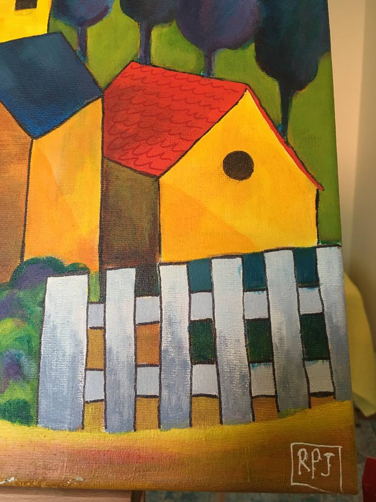 Original Conceptual Landscape Painting by Raquel Poncela Jiménez