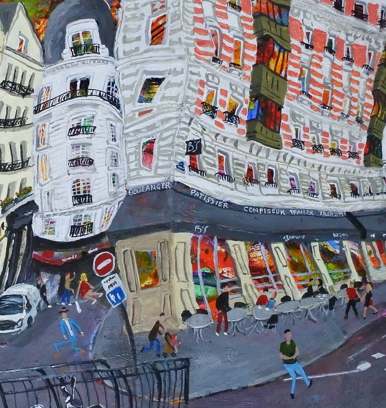 Original Contemporary Cities Painting by Michael Gutteridge