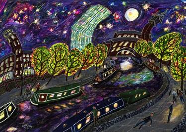 Castlefield No. 4 at Night, Limited Edition of 30 thumb