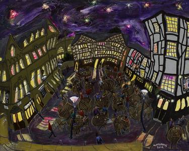 Shambles Square No. 5 at Night, Limited Edition Number 3 of 30 thumb