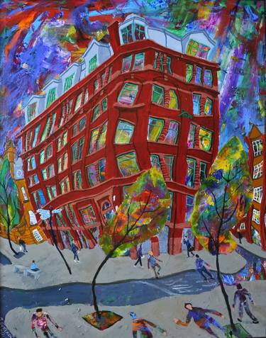 Original Expressionism Architecture Paintings by Michael Gutteridge