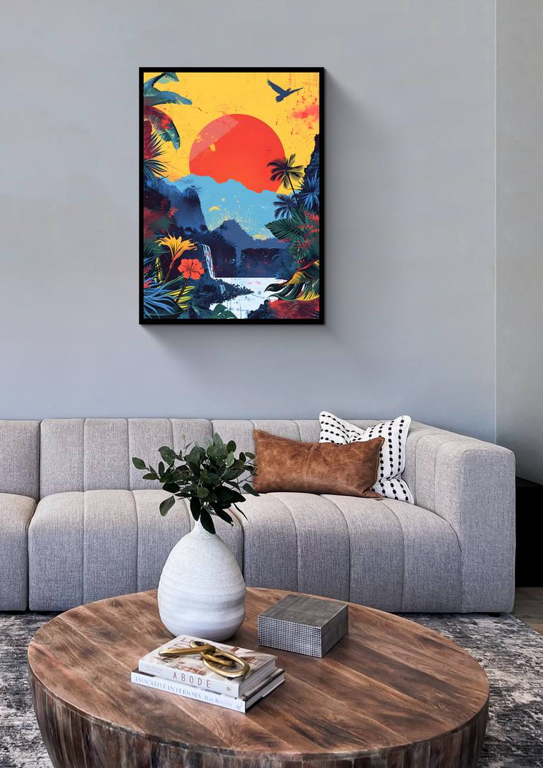 Original Abstract Expressionism Landscape Digital by Majed Alshehri