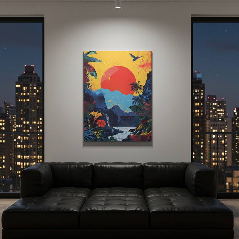 Original Abstract Expressionism Landscape Digital by Majed Alshehri
