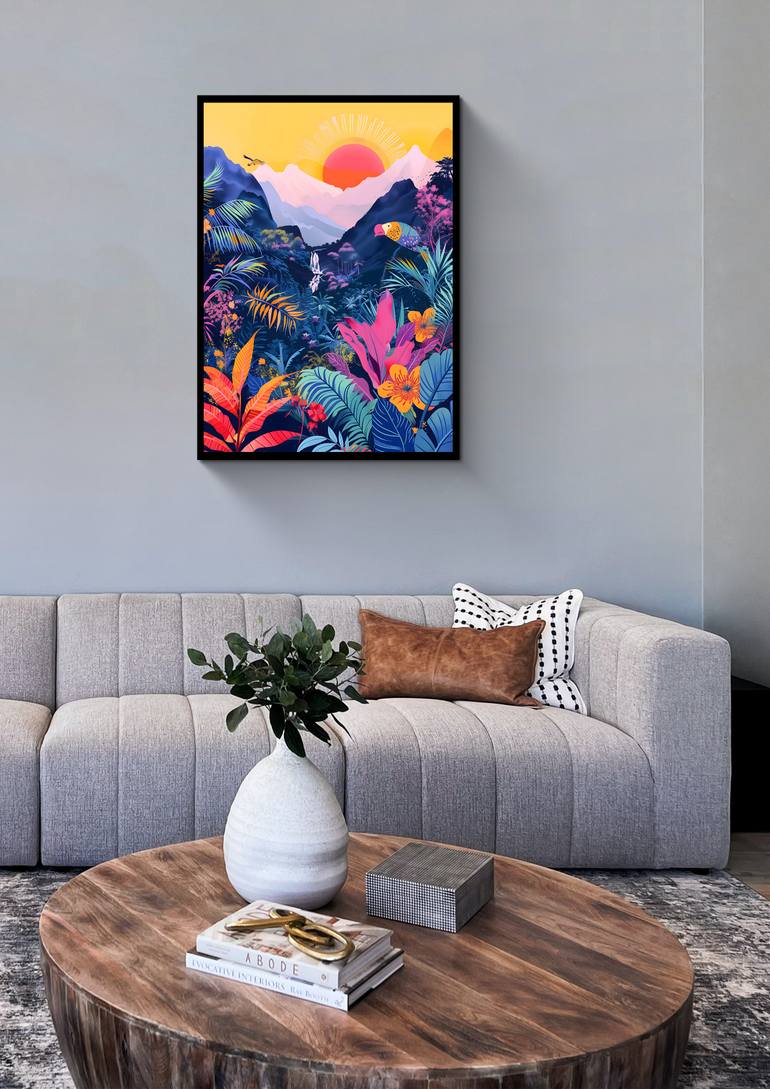 Original Abstract Expressionism Landscape Digital by Majed Alshehri