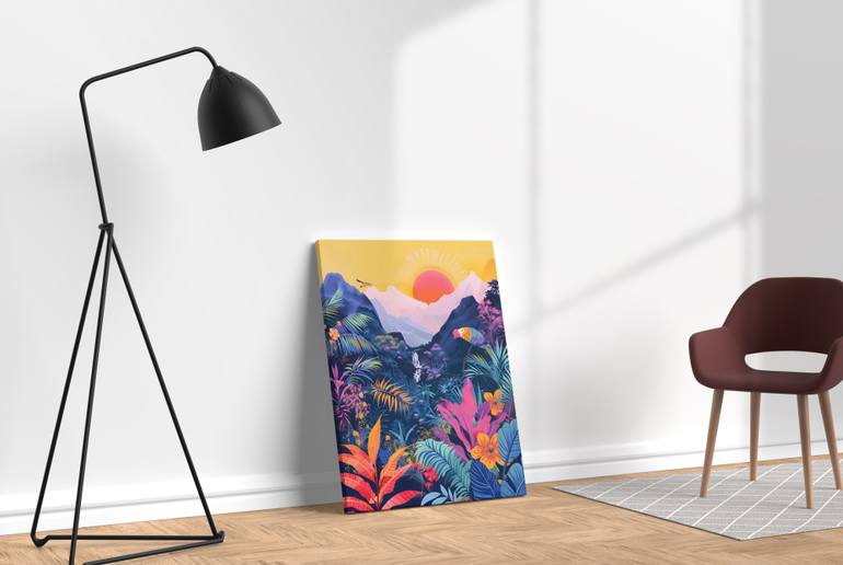 Original Abstract Expressionism Landscape Digital by Majed Alshehri
