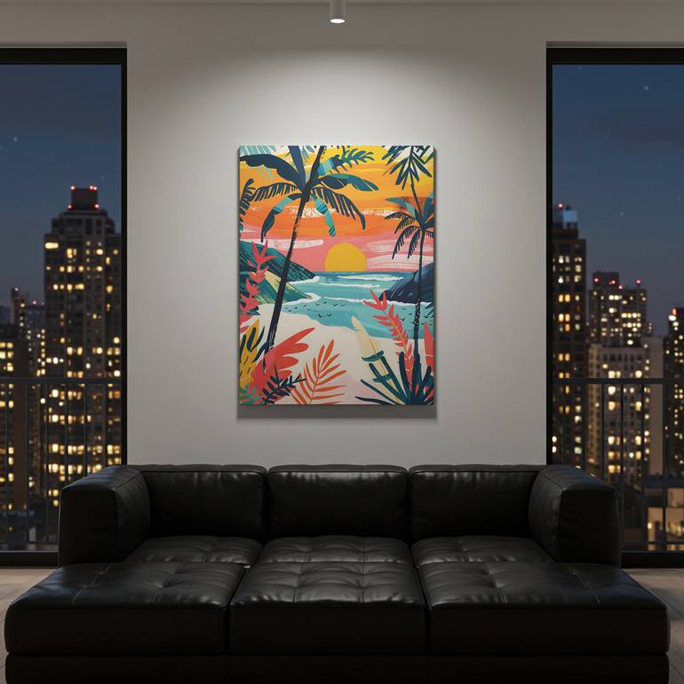 Original Abstract Expressionism Landscape Digital by Majed Alshehri