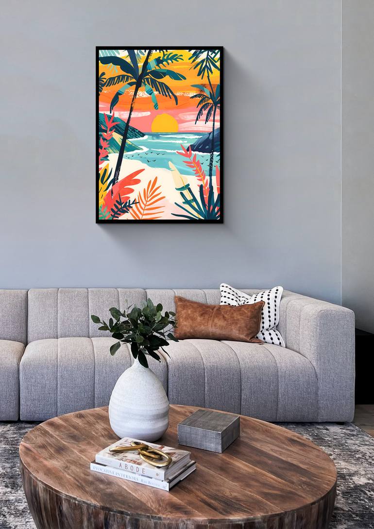 Original Abstract Expressionism Landscape Digital by Majed Alshehri