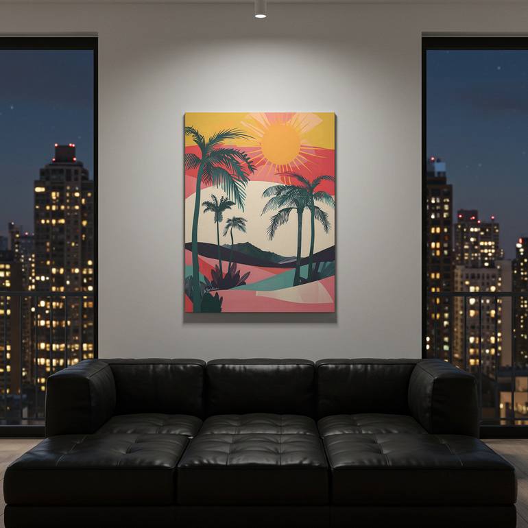 Original Abstract Expressionism Landscape Digital by Majed Alshehri