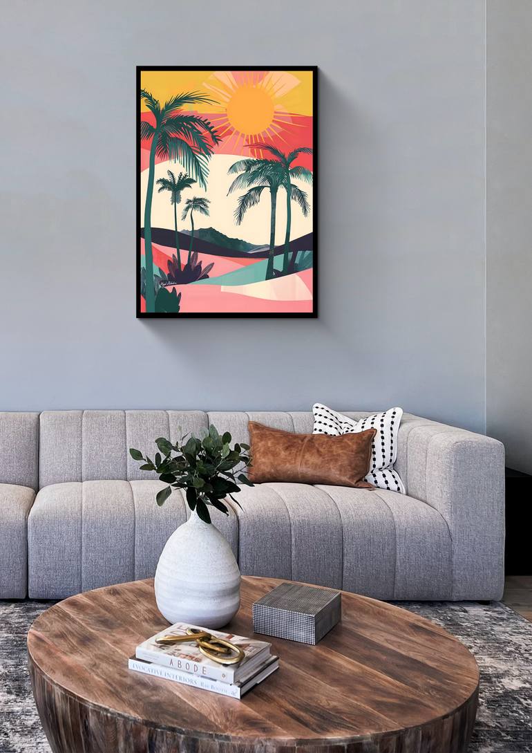 Original Abstract Expressionism Landscape Digital by Majed Alshehri