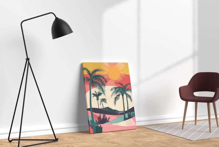 Original Abstract Expressionism Landscape Digital by Majed Alshehri