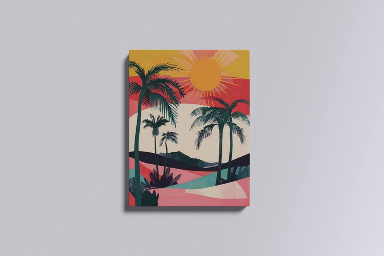 Original Abstract Expressionism Landscape Digital by Majed Alshehri