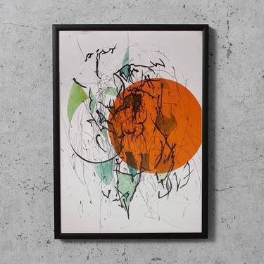 Print of Abstract Expressionism Outer Space Drawings by Katharina Famen
