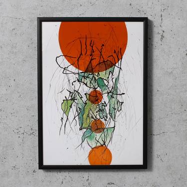 Print of Expressionism Abstract Drawings by Katharina Famen