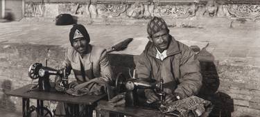 Men with Sewing Machines, Patan, Nepal thumb