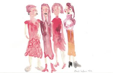 Original Illustration Women Paintings by Lex Leclerc