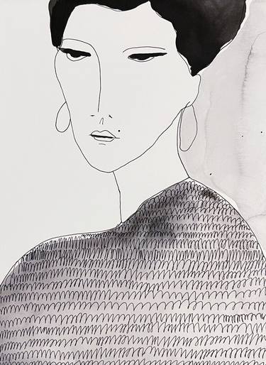 Print of Figurative Portrait Drawings by Nina Suh Lance