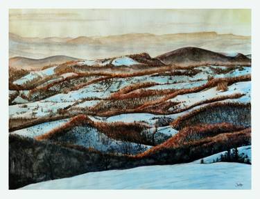 Winter landscape, aquarelle thumb