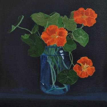 Print of Realism Floral Paintings by Sushreeta Mohapatra