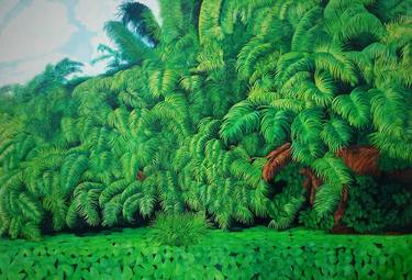 Print of Landscape Paintings by Dayo Iretiola Spencer