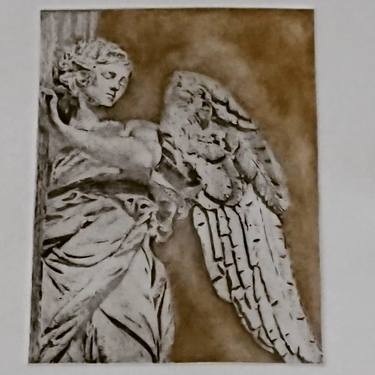 Original Classical mythology Printmaking by Alberta Benavides